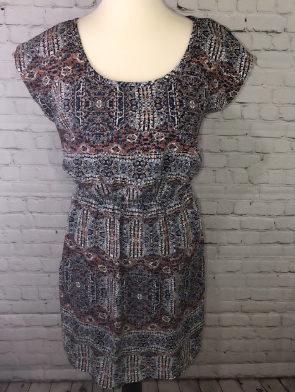 Maurices Open Back Dress Women's Small S Sinched Waist Boho Bohemian Summer EUC